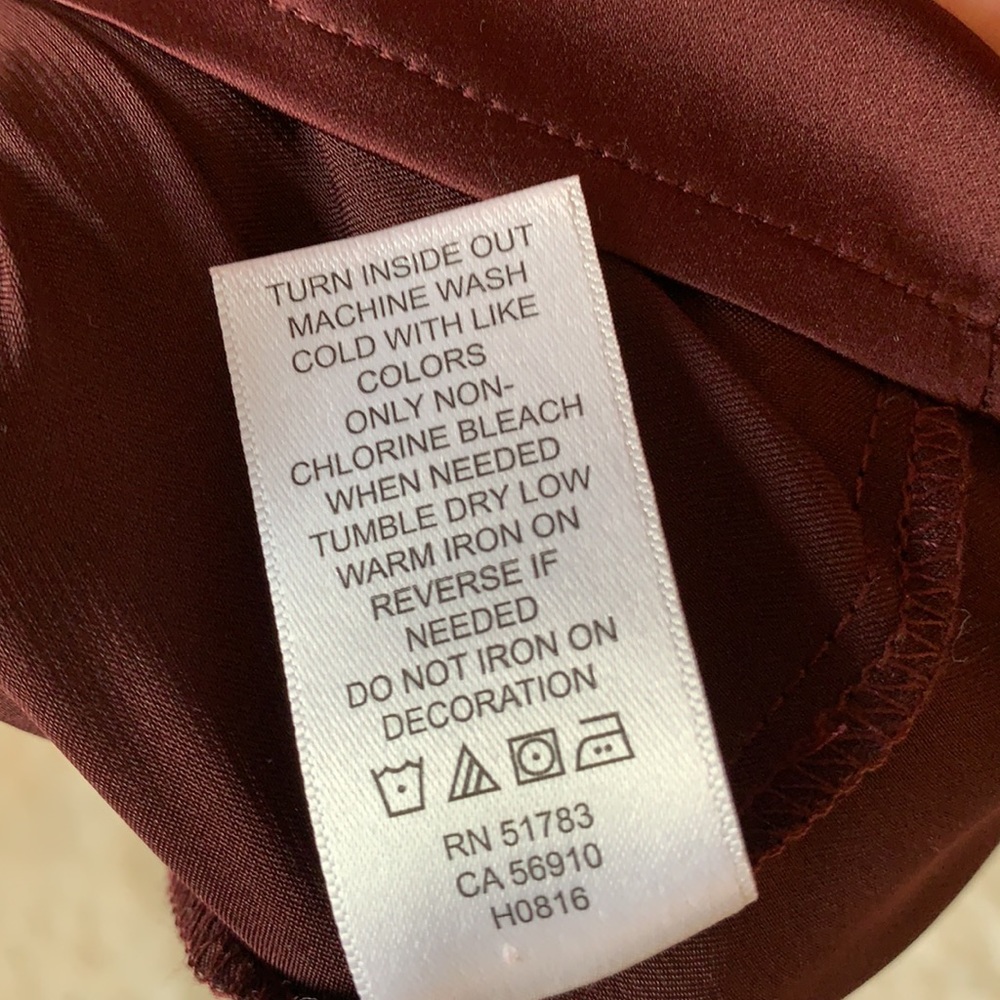 Sexy Maurices maroon lace trim tank, XXL - Picture 7 of 7